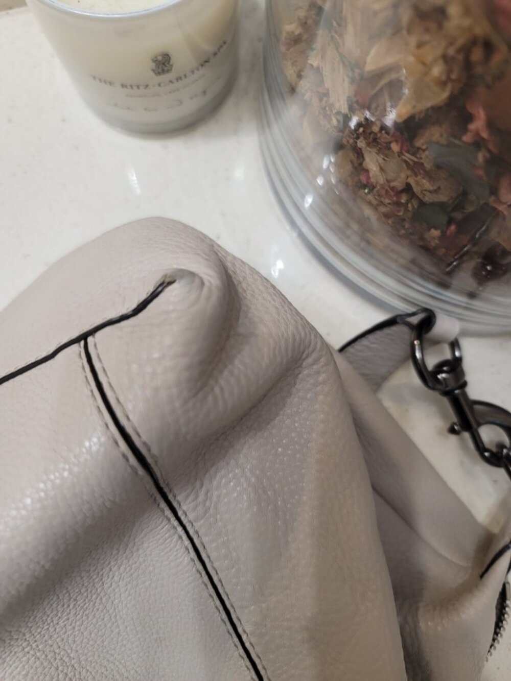 Rebecca Minkoff Small Isobel Putty Leather Satchel - Picture 13 of 15